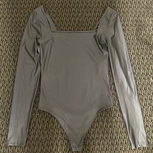 Aritzia (Babaton) silver bodysuit